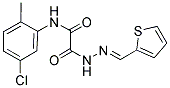 N-(5-CHLORO-2-METHYLPHENYL)-2-OXO-2-[2-(2-THIENYLMETHYLENE)HYDRAZINO]ACETAMIDE Struktur