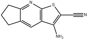 3-AMINO-6,7-DIHYDRO-5H-CYCLOPENTA[B]THIENO[3,2-E]PYRIDIN-2-YL CYANIDE Struktur