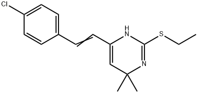 4-(4-CHLOROSTYRYL)-2-(ETHYLSULFANYL)-6,6-DIMETHYL-1,6-DIHYDROPYRIMIDINE Struktur