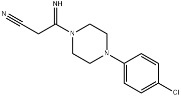 3-[4-(4-CHLOROPHENYL)PIPERAZINO]-3-IMINOPROPANENITRILE Struktur