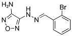 2-BROMOBENZALDEHYDE (4-AMINO-1,2,5-OXADIAZOL-3-YL)HYDRAZONE Struktur