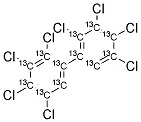 13C12-2,2',3,3'4,4',5,5'-OCTACHLOROBIPHENYL Struktur