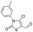 4-CHLORO-3-(3-METHYLPHENYL)-2-OXO-2,3-DIHYDRO-1,3-THIAZOLE-5-CARBALDEHYDE Struktur