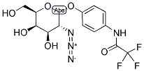 4-N-TRIFLUOROACETAMIDOPHENYL 2-AZIDO-2-DEOXY-A-D-GALACTOPYRANOSIDE Struktur