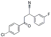 4-(4-CHLOROPHENYL)-2-(3-FLUOROPHENYL)-4-OXOBUTANENITRILE Struktur