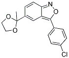 3-(4-CHLOROPHENYL)-5-(2-METHYL-1,3-DIOXOLAN-2-YL)-2,1-BENZISOXAZOLE Struktur