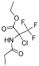 ETHYL 2-CHLORO-3,3,3-TRIFLUORO-2-(PROPIONYLAMINO)PROPANOATE Struktur