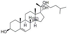 5-CHOLESTEN-3-BETA, 17-ALPHA, 20-ALPHA-TRIOL Struktur