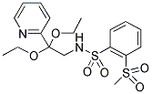 N-[2,2-DIETHOXY-2-(PYRIDIN-2-YL)ETHYL]-2-(METHYLSULPHONYL)BENZENESULPHONAMIDE Struktur