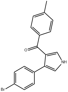 [4-(4-BROMOPHENYL)-1H-PYRROL-3-YL](4-METHYLPHENYL)METHANONE Struktur