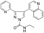 N-ETHYL-3-(PYRIDIN-2-YL)-4-(QUINOLIN-4-YL)PYRAZOL-1-CARBOXAMIDE Struktur