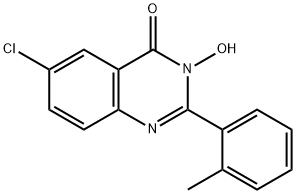 6-CHLORO-3-HYDROXY-2-(2-METHYLPHENYL)-4(3H)-QUINAZOLINONE Struktur