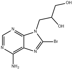 3-(6-AMINO-8-BROMO-9H-PURIN-9-YL)PROPANE-1,2-DIOL Struktur