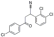 4-(4-CHLOROPHENYL)-2-(2,3-DICHLOROPHENYL)-4-OXOBUTANENITRILE Struktur