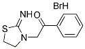 2-(2-IMINO-1,3-THIAZOLIDIN-3-YL)-1-PHENYLETHANONE HYDROBROMIDE Struktur