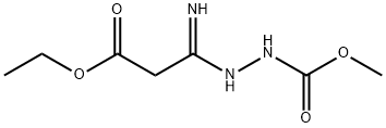 METHYL 2-(3-ETHOXY-3-OXOPROPANIMIDOYL)-1-HYDRAZINECARBOXYLATE Struktur