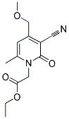 ETHYL [3-CYANO-4-(METHOXYMETHYL)-6-METHYL-2-OXOPYRIDIN-1(2H)-YL]ACETATE Struktur