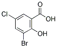 3-BROMO-5-CHLORO SALICYLIC ACID Struktur