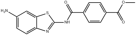 N-(6-AMINO-BENZOTHIAZOL-2-YL)-TEREPHTHALAMIC ACID METHYL ESTER Struktur