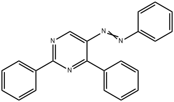 2,4-DIPHENYL-5-(2-PHENYLDIAZENYL)PYRIMIDINE Struktur