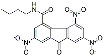 N4-BUTYL-2,5,7-TRINITRO-9-OXO-9H-FLUORENE-4-CARBOXAMIDE Struktur