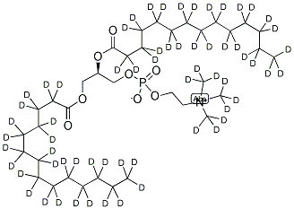 1,2-DIMYRISTOYL-D54-SN-GLYCERO-3-PHOSPHOCHOLINE-N,N,N-TRIMETHYL-D9 Struktur