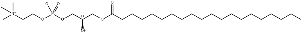 1-ARACHIDOYL-2-HYDROXY-SN-GLYCERO-3-PHOSPHOCHOLINE Struktur