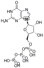 GUANOSINE 5'-TRIPHOSPHATE, [ALPHA-33P]- Struktur