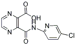 3-([(5-CHLORO-2-PYRIDINYL)AMINO]CARBONYL)-2-PYRAZINECARBOXYLIC ACID Struktur