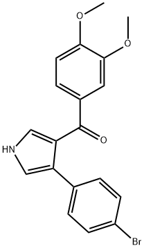 [4-(4-BROMOPHENYL)-1H-PYRROL-3-YL](3,4-DIMETHOXYPHENYL)METHANONE Struktur