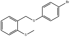 1-([(4-BROMOPHENYL)SULFANYL]METHYL)-2-(METHYLSULFANYL)BENZENE Struktur