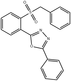 2-[2-(BENZYLSULFONYL)PHENYL]-5-PHENYL-1,3,4-OXADIAZOLE Struktur