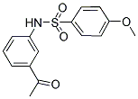 N-(3-ACETYLPHENYL)-4-METHOXYBENZENESULFONAMIDE Struktur