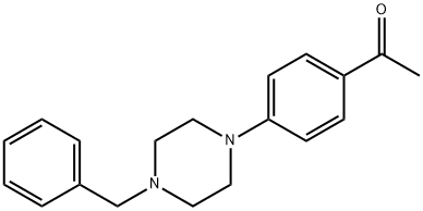 1-[4-(4-BENZYL-PIPERAZIN-1-YL)-PHENYL]-ETHANONE Struktur