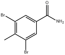 3,5-DIBROMO-4-METHYLBENZAMIDE Struktur