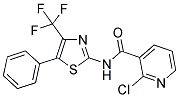 N3-[5-PHENYL-4-(TRIFLUOROMETHYL)-1,3-THIAZOL-2-YL]-2-CHLORONICOTINAMIDE Struktur