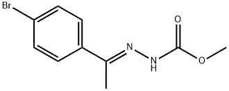 METHYL 2-[1-(4-BROMOPHENYL)ETHYLIDENE]-1-HYDRAZINECARBOXYLATE Struktur