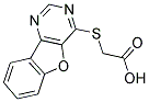 ([1]BENZOFURO[3,2-D]PYRIMIDIN-4-YLTHIO)ACETIC ACID Struktur