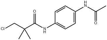 N-[4-(ACETYLAMINO)PHENYL]-3-CHLORO-2,2-DIMETHYLPROPANAMIDE Struktur