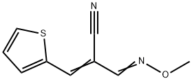 2-[(METHOXYIMINO)METHYL]-3-(2-THIENYL)ACRYLONITRILE Struktur