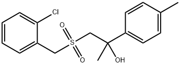 1-[(2-CHLOROBENZYL)SULFONYL]-2-(4-METHYLPHENYL)-2-PROPANOL Struktur