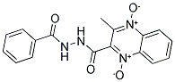 2-[(2-BENZOYLHYDRAZINO)CARBONYL]-3-METHYLQUINOXALINEDIIUM-1,4-DIOLATE Struktur