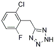 5-(2-CHLORO-6-FLUORO-BENZYL)-2H-TETRAZOLE Struktur