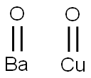 BARIUM COPPER OXIDE (1-1) Struktur