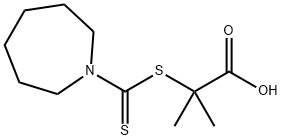 2-(AZEPANE-1-CARBOTHIOYLSULFANYL)-2-METHYL-PROPIONIC ACID Struktur