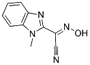 (2E)-(HYDROXYIMINO)(1-METHYL-1H-BENZIMIDAZOL-2-YL)ACETONITRILE Struktur