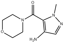 (4-AMINO-2-METHYL-2H-PYRAZOL-3-YL)-MORPHOLIN-4-YL-METHANONE Struktur