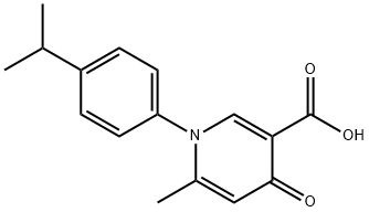 1-(4-ISOPROPYLPHENYL)-6-METHYL-4-OXO-1,4-DIHYDRO-3-PYRIDINECARBOXYLIC ACID Struktur