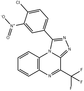 1-(4-CHLORO-3-NITROPHENYL)-4-(TRIFLUOROMETHYL)[1,2,4]TRIAZOLO[4,3-A]QUINOXALINE Struktur