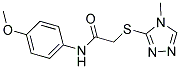 N-(4-METHOXYPHENYL)-2-[(4-METHYL-4H-1,2,4-TRIAZOL-3-YL)SULFANYL]ACETAMIDE Struktur